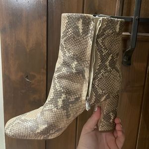 Sam Edelman Snake Skin Booties